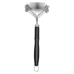 Grill Brush and Scraper, BBQ Brush for Outdoor Grills, Stainless Steel Woven Wire, Bristle Free Barbecue Brushes for Porcelain, Charcoal, Grate Clean