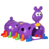 Kids Caterpillar Climbing Tunnel Purple Indoor Outdoor Climb N Crawl Toy Play Structure for 3 6 Years Old Boys Girls Gift