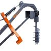 48" Hydraulic Assist Post Hole Digger, 12" Auger, PTO Shaft Included, TMG-TPD12