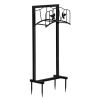 Detachable Garden Hose Holder 15.8"D x 8"W x 39.4"H, Sturdy Garden Hose Hanger Storage Rack, Outdoor Water Hose Organizer for Patio Garden Farm, Blac