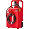 Diesel Transfer Tank, 32 Gallon, Portable Kerosene Tank with 12V DC 10GPM Electric Transfer Pump, 13 ft Delivery Hose & Self-sealing Nozzle, Compatib