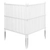 2 Panels Outdoor Privacy Screen, 48 x 48 in Air Conditioner Fence with 19.7 in Ground Stakes, Pool Equipment Enclosure, Strip Vinyl Privacy Fence, Id