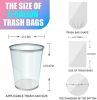 300 Count 6 Gallon Trash Bags - 22 Liter Colored Medium Garbage Bags Unscented 0.94 Mil Thick & Leakproof Wastebasket Liners Kitchen
