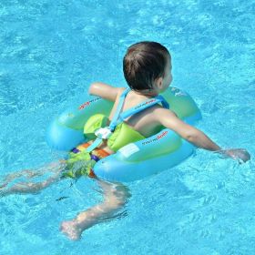 Baby Swimming Float Kids Inflatable Swim Ring with Safety Support Bottom Swimming Pool Accessories for 3-36 Months