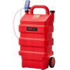Fuel Caddy, 16 Gallon, Portable Fuel Tank with 12V DC 2.5 GPM Electric Fuel Transfer Pump, 4 ft Delivery Hose & Auto-Stop Sensor Nozzle, Tank Adapter