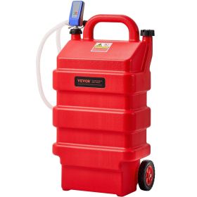 Fuel Caddy, 16 Gallon, Portable Fuel Tank with 12V DC 2.5 GPM Electric Fuel Transfer Pump, 4 ft Delivery Hose & Auto-Stop Sensor Nozzle, Tank Adapter