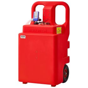 Fuel Caddy, 32 Gallon, Portable Fuel Tank with 12V DC 2.5 GPM Electric Fuel Transfer Pump, 4 ft Delivery Hose & Auto-Stop Sensor Nozzle, Tank Adapter