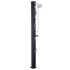 10.6 Gal Solar Heated Shower, 6.7ft Showerhead Height Outdoor Shower, with Handheld & Foot Faucet, Hot & Cold Water Adjustment, Freestanding for Back