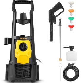 VEVOR Electric Power Washer, 2000 PSI, Max 1.65 GPM Pressure Washer with 30 ft Hose & Reel, 5 Quick Connect Nozzles, Foam Cannon