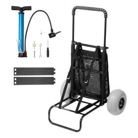 VEVOR Beach Dolly with Big Wheels for Sand, 20.1" x 14.6" Cargo Deck, w/ 9" Balloon Wheels