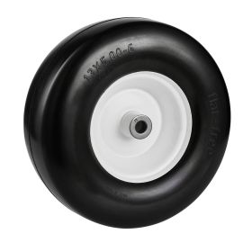 Lawn Mower Tires with Rim, 13x5-6" Tubeless Tractor Tires, 2-Pack Tire and Wheel Assembly, Flat-free PU Tires, 3.25"-5.9" Centered Hub, 3/4" Bushing