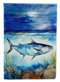 Bluefin Tuna House Flag Large Porch Sleeve Pole Decorative Outside Yard Banner Artwork Wall Hanging, Polyester, House Size, Multicolor