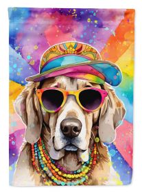 Weimaraner Hippie Dawg House Flag Large Porch Sleeve Pole Decorative Outside Yard Banner Artwork Wall Hanging, Polyester, House Size, Multicolor