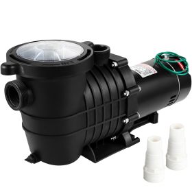 VEVOR 1HP Swimming Pool Pump, Dual Voltage 110V/220V, Circulates 5544GPH for Efficient Water Movement Above Pools