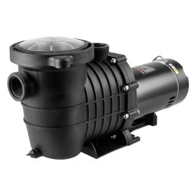 VEVOR Above Ground Pool Pump, 1HP, 80 GPM Max. Flow Single Speed Swimming Pool Pump, 110V/240V 3450RPM 34.4ft Max. Head Pool Pump with Filter Bas