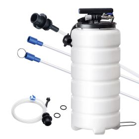 Fluid Extractor, 4 Gallons (15 Liters), Pneumatic/Manual Oil Changer Vacuum Fluid Extractor with Dipstick and Suction Hose, Oil Extractor Change Pump