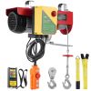 Electric Hoist, 2200 lbs 120V Electric Winch with 328 ft Wireless & 14 ft Wired Remote Control, 40 ft Single Cable Lifting Height, Single/Double Slin