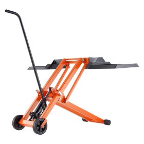 VEVOR Lawn Mower Lift with Hydraulic Jack, 500 Lbs Weight Capacity, Solid Carbon Steel Lawn Mower Lift