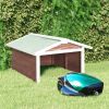 Lawn Mower Garage Mocca and White Solid firwood, plywood Medium