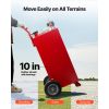 30 Gallon Gas Caddy, Max Flow 32L/min, Diesel Tank with Electric Pump, Diesel Storage Tank with 2 Wheels & 10 ft Hose, Gas Container for ATV, Car, Mo