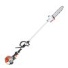 43CC 6-in-1 Multi-Functional Trimming Tools, Gas Hedge Trimmer, Weed Eater, String Trimmer, Brush Cutter, Edger, Pole Saw Chainsaw Pruner with Extens