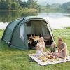 5-7 Person Inflatable Camping Tent with Screened Porch, Waterproof PU2000mm Family Cabin Tent for Outdoor Camping