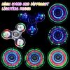 2Pack LED Light up Fidget Spinners for Kids, Sensory Fidget Toys for Kids Adults, Glow in The Dark Spinner Toys for Teens Boys Girls Gifts Classroom