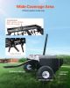 Tow Behind Plug Aerator, 48-Inch Tow Behind Lawn Plug Aerator with Universal Hitch, Pull Behind Aerator with Iron Spikes Alternately Arranged, Lawn A
