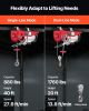 Electric Hoist, 1760 lbs 120V Electric Winch with 328 ft Wireless Remote Control, 40 ft Single Cable Lifting Height, Single/Double Slings, Emergency