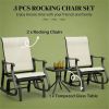 3-Piece Tavern Set, Terrace Chair, Garden Set, Beige