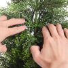 Artificial Topiary Cedar Trees, 36 inch 2 Set Faux Pine Shrubs Plants, Fake Silk Tree Look Real, Easy Assembly for Decor Front Porch Outdoor Patio Ga