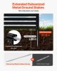 3 Panels Outdoor Privacy Screen, 50 x 48 in Air Conditioner Fence with 27.6 in Ground Stakes, Pool Equipment Enclosure, Vinyl Privacy Fence, Ideal fo