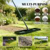 Lawn leveling rake, courtyard leveling rake, rolling lawn punching machine
