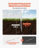 3 Panels Outdoor Privacy Screen, 36 x 45 in Air Conditioner Fence with 19.7 in Ground Stakes, Pool Equipment Enclosure, Strip Vinyl Privacy Fence, Id