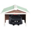 Lawn Mower Garage Mocca and White Solid firwood, plywood Medium