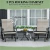 3-Piece Tavern Set, Terrace Chair, Garden Set, Gray