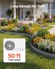 Galvanized Steel Landscape Edging, 50 ft x 6 in Metal Edging for Landscaping with Gloves, Easy-to-Install Bendable Metal Strips, Heavy Duty Metal Gar