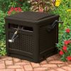 225 ft. Smart Trak Wicker Garden Hose Reel Guide and Hideaway, Java Brown