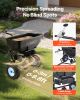 Tow Behind Broadcast Spreader, 130LBS Capacity, Tow/Push Garden Spreader with 13 in Tires, 30 Adjustable Setting & 9.8 ft Spreading Width, Lawn Sprea
