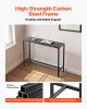 Outdoor Bar Table, 47 x 15 in Patio Bar Table, Waterproof Top & Sturdy Metal Frame, Rectangle Counter Height Dining Tables, Outdoor Furniture for Bal