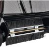 52 in Tow Behind Lawn Sweeper, 26 cu.ft. Large Yard Sweeper, Adjustable Sweeping Height, Heavy Duty Leaf & Grass Collector with Dumping Rope, Pull Be