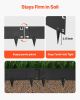 Galvanized Steel Landscape Edging, 6-Pack 40 x 8.15 Inch Metal Edging for Landscaping with Gloves, Easy-to-Install, Heavy Duty Metal Garden Edge Bord
