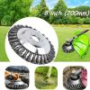 1pc Rotating Joint Twist Knot Steel Wire Weed Cutter Blades; Gardening Weeding Brush; Lawn Trimmer Blade For Lawn Mower Garden; Lawn Mower Parts & Ac