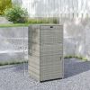 Outdoor Towel Rack for Pool w/ Drawer & Cabinet, Gray