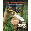 Cordless Chainsaw, 20V 12-Inch Brushless Chainsaw Battery Powered, 4.0Ah Battery and Rapid Charger Included, Handheld Electric Chain Saw for Tree Fel