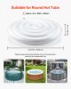 Inflatable Hot Tub Cover, 5.4 Ft Round Hot Tub Cover Protector, Insulated Spa Covers for Inflatable Hottub, Weatherproof and Waterproof Energy Saving