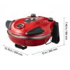 Pizza Oven, 12 in Electric Pizza Maker, 1200W Electric Pizzas Cooker with Cordierite Stone, 5-Mode Temperature Control, Viewing Window for Precise Co